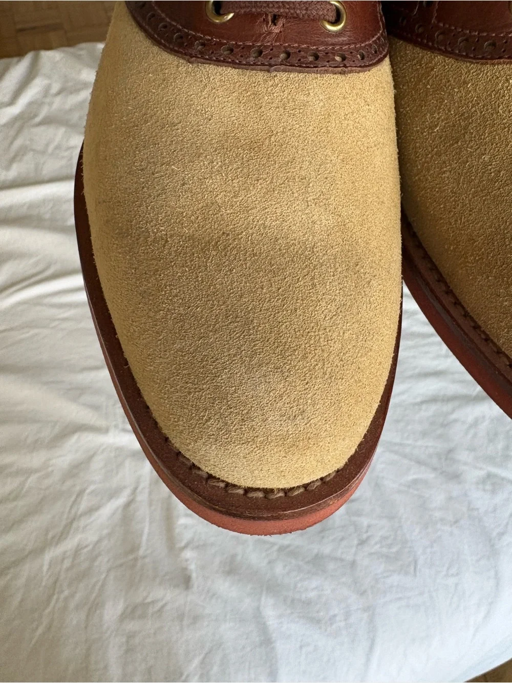 Polo Ralph Lauren Rhett Suede Leather Saddle Shoes Men's Size 10